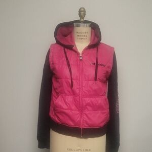 Stylish Kids Pink and Black Puffer Jacket
